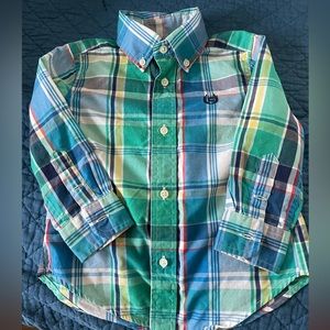 Chaps Button Down Plaid Shirt for Kids